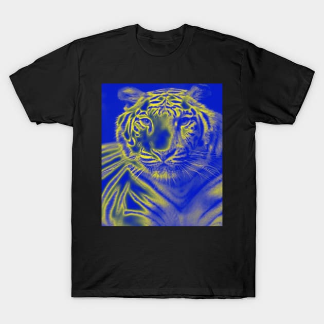 White Tiger from India - Yellow colour T-Shirt by The Black Panther